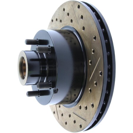 Centric StopTech Sport Drilled/Slotted Brake Rotor; Front Left, StopTech 127.63022L